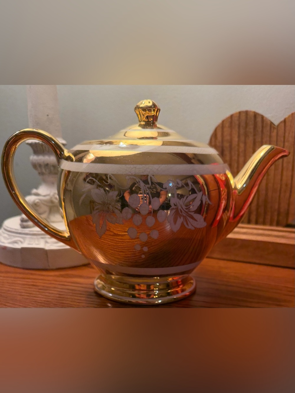 Vintage Sadler Cream Glazed Ceramic Pitcher